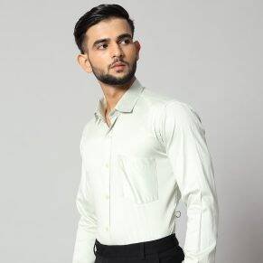 Trending shirts for men: pista green shirt