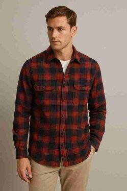 Trending shirts for men: checked flannel shirt